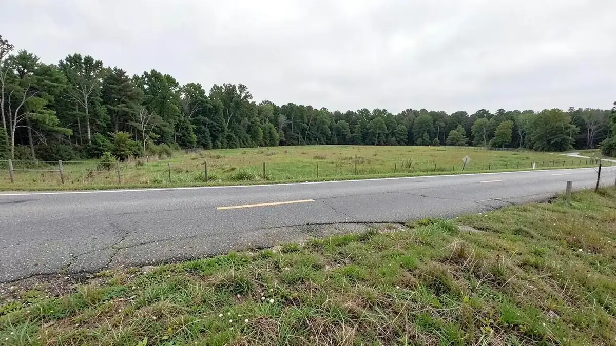 Pasture with road frontage along a rural Mississippi road