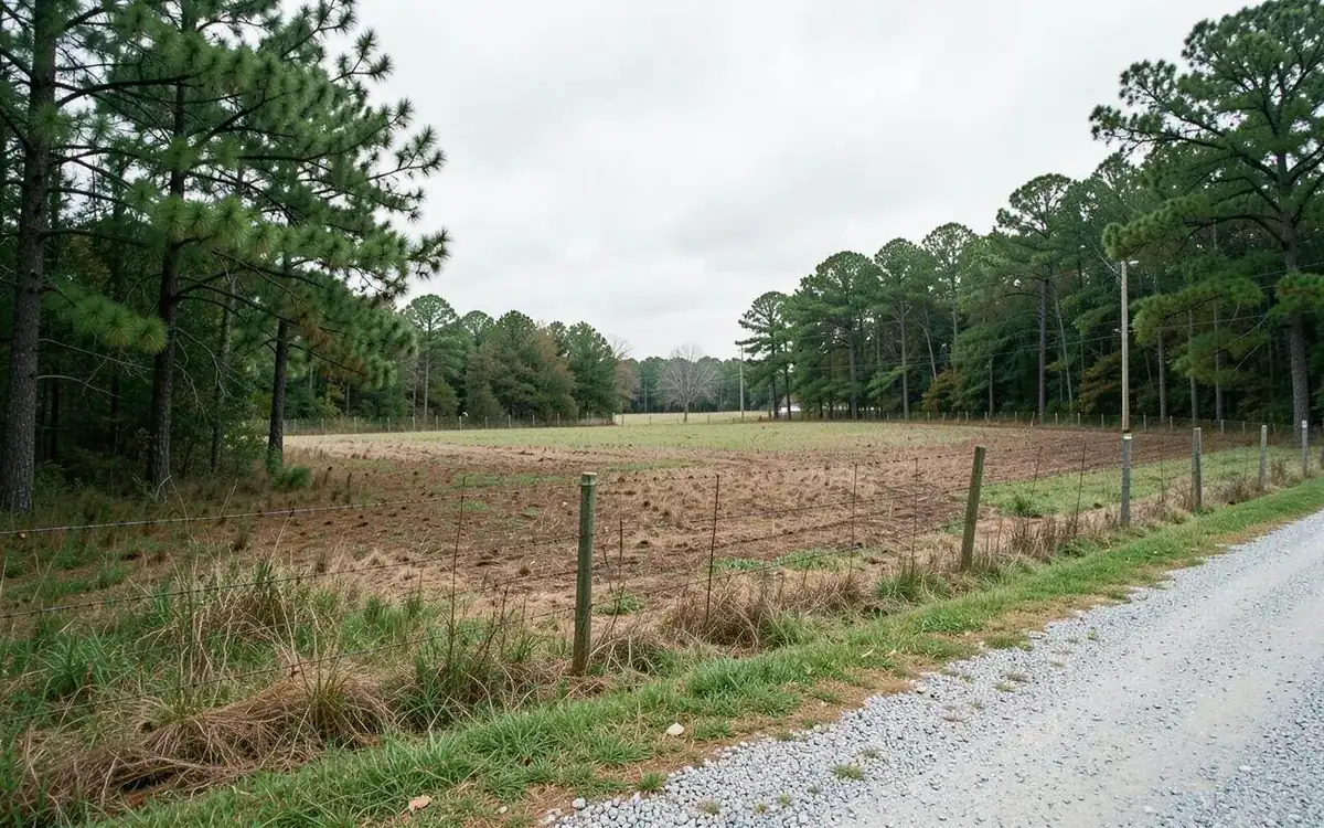 Open farmland outside Shannon, Mississippi